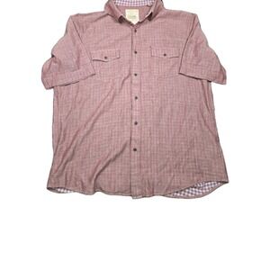 Tasso Elba Blue Cotton Button-Up Shirt Size Large – 100% Cotton, Classic Fit*